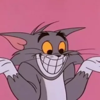 😁 5a81210b Tom Cat Tom and Jerry Cartoon, Kat, Grappig, Meme, Tom en Jerry whatsapp sticker