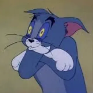 🥵 a9e3ab9c Tom Cat Tom and Jerry Tom en Jerry, cartoon, kat, geschokt, verrast, bang whatsapp sticker