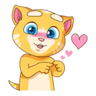 😍 106da4da Tom Cat 고양이, 동물, 스티커, 사랑, 귀여운 telegram sticker