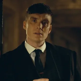 😕 927fdcc8 Thomas Shelby Peaky Blinders 토마스 셸비, 피키 블라인더스, 킬리언 머피, 범죄 드라마, 잉글랜드, 버밍엄, 갱스터 telegram sticker