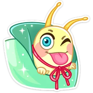 😛 ffb05973 卡通, 可爱, 动物, 眨眼, 搞笑, 贴纸 telegram sticker