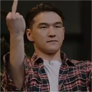 🖕 ecb8906f 中指, 冒犯, 粗鲁手势, 男人 telegram sticker