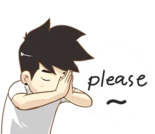 🙏 7f6068a3 please อ้อนวอน, น่ารัก, ขอร้อง, คำขอ, ขอโทษ, การให้อภัย telegram sticker