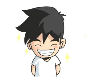 😬 e75ecbf6 มีความสุข, อนิเมะ, ประกาย, การ์ตูน, ร่าเริง, สนุกสนาน telegram sticker