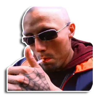 🚬 68bd1dd6 Zigarette, Rauchen, Mann, Sonnenbrille, Feuerzeug whatsapp sticker