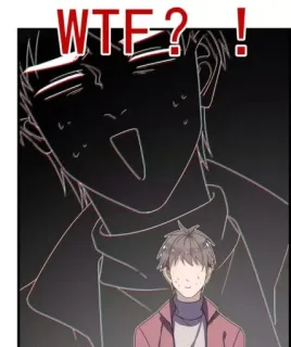 😓 b8c03089 WTF?! 卡通, 表情, 惊喜, 震惊, 问题, 漫画, 愤怒 telegram sticker