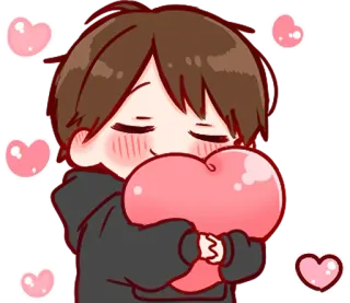 🤗 5523d4ed Coeur, Amour, Dessin animé, Mignon, Affection, Romantique telegram sticker