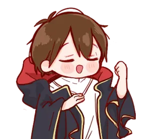 🌟 f4d19170 Anime, Mignon, Garçon, Dessin animé telegram sticker