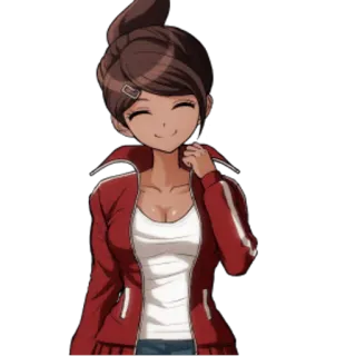 😊 74dbc2ca Aoi Asahina Danganronpa Anime, Carino, Personaggio, Aoi Asahina, Danganronpa telegram sticker