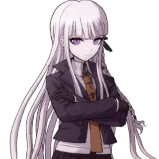 😒 79b2228a Kyoko Kirigiri Danganronpa Anime, Personaggio, Femmina, Danganronpa, Kyoko Kirigiri telegram sticker