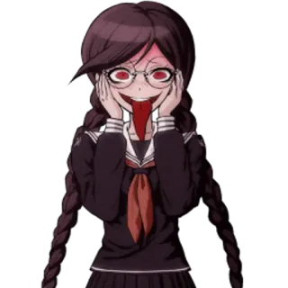 😍 a8055116 Toko Fukawa Danganronpa Anime, Personaggio, Videogioco, Danganronpa, Toko Fukawa telegram sticker