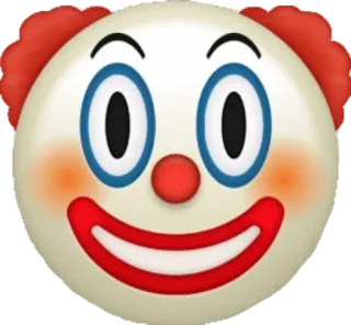 🤡 32ea3f6b clown, emoji, face, circus, funny, entertainer telegram sticker