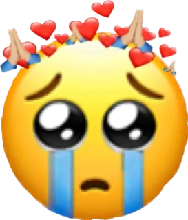 🙏 c0b5d959 emoji, crying, sad, hearts, pleading face, tears telegram sticker