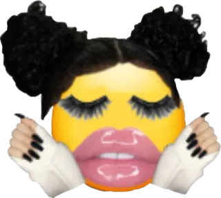 👄 dea87867 emoji, lips, makeup, beauty, pose telegram sticker