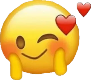 ☺️ e7ebf7e2 emoji, love, heart, winking, cute, happy telegram sticker