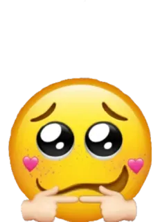 🥴 f8df93c3 emoji, face, shy, blush, cute, digital art telegram sticker