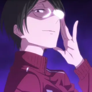 😈 5d434c25 аниме, персонаж, улыбается, поза telegram sticker