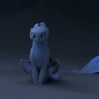 ☺️ 28c944ac Light Fury How to Train Your Dragon 龙, 光煞, 可爱, 白色, 幻想, 动物 telegram sticker