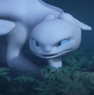 😠 ad6cdac4 Light Fury How to Train Your Dragon 龙, 动物, 光煞, 白色 telegram sticker