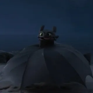 🌂 b378c7b1 Toothless How to Train Your Dragon 龙, 可爱, 夜煞, 动物 telegram sticker