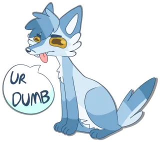 😤 0bcc5790 UR
DUMB Kreskówka, Zwierzę, Pies, Głupi, Obraza, Tekst, Slang telegram sticker