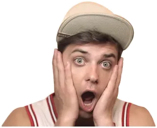 😱 2bef8745 impactado, sorpresa, hombre, boca abierta, asombrado, persona, wow telegram sticker