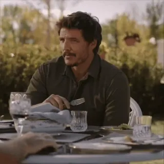 🎧 0bf146ce Joel Miller The Last of Us Joel, Pedro Pascal, Nhân vật, Đàn ông, Ăn uống, Ngoài trời telegram sticker