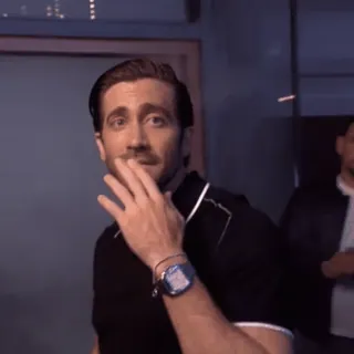 🏋‍♂ 6547d515 Jake Gyllenhaal diễn viên, người đàn ông, người nổi tiếng, cử chỉ tay, ngạc nhiên telegram sticker