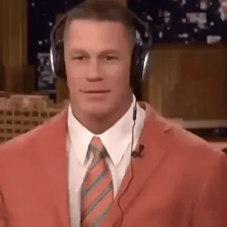 🤐 d4d9f4a5 John Cena John Cena, đô vật, diễn viên, tai nghe, người đàn ông telegram sticker