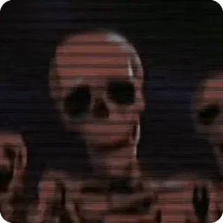 💀 d99fb0e1 bộ xương, xương, kinh dị, đáng sợ, halloween, rùng rợn telegram sticker