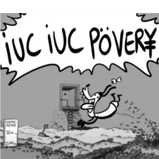 💸 57bd6941 IUC IUC PÖVERY Cartoon, Argent, Pauvreté, Satire, Underground, Richesse, Symbole Euro telegram sticker