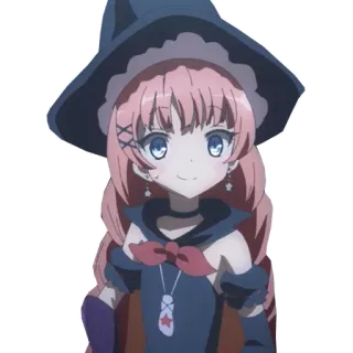 😅 cb827cf0 Anime, Fille, Sorcière, Mignon, Cheveux roses telegram sticker