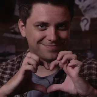 ❤️ ea3447a6 persoon, hart, liefde, man, glimlach, affectie telegram sticker