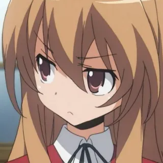 🤎 2905f43b Taiga Aisaka Toradora! Anime, Dziewczyna, Zła, Urocza, Tsundere telegram sticker