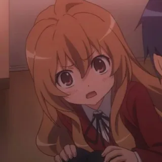 🤎 31ee50ee Taiga Aisaka Toradora! Anime, Dziewczyna, Słodkie, Tsundere telegram sticker
