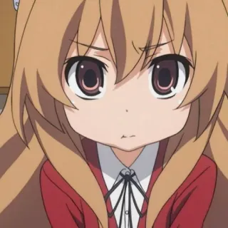 🤎 37210f0f Taiga Aisaka Toradora! Anime, Słodkie, Dziewczyna, Kreskówka, Postać telegram sticker