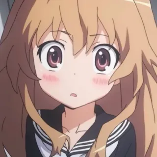 🤎 cbf7f972 Taiga Aisaka Toradora! Anime, Dziewczyna, Słodkie, Tsundere, Kreskówka, Manga telegram sticker