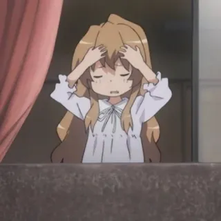 🤎 e7bcdb5f Aisaka Taiga Toradora! Anime, Manga, Sfrustrowana, Urocza, Dziewczyna telegram sticker