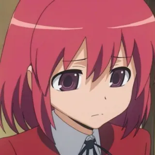 ❤️ fba2e4d6 Ami Kawashima Toradora! anime, dziewczyna, rude włosy, kawaii, Toradora telegram sticker