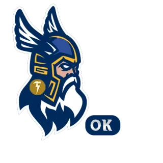 🤞 1a4cf441 Thor OK Thor, Deus, Raio, Nórdico, Viking, Mitologia telegram sticker