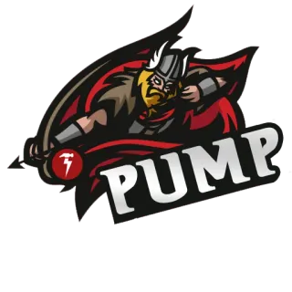 😲 7a541dbf PUMP Viking, Bomba, Logotipo, Mascote, Capacete, Barba telegram sticker