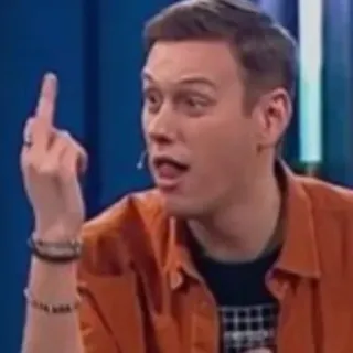 🖕 7031f2ac dito medio, gesto offensivo, maleducato, insultante, vaffa telegram sticker