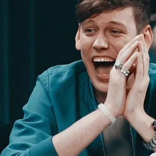 😹 e9ce986c persona, uomo, eccitato, felice telegram sticker