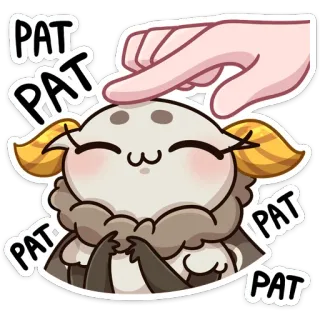 ☺️ 5c77b300 PAT pacca, pacca testa, carino, adorabile, animale domestico, anime whatsapp sticker