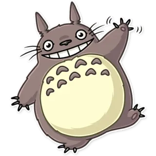 👋 bf9a971f Totoro My Neighbor Totoro Anime, Niedlich, Freundlich, Wald, Geist telegram sticker