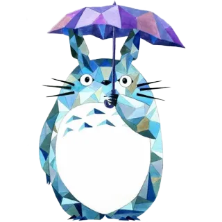 ☔ 43d0ba78 Totoro My Neighbor Totoro Totoro, Studio Ghibli, ombrello, carino, anime telegram sticker