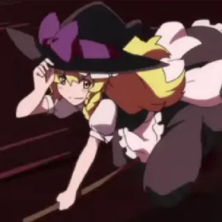 😉 934e416d Anime, Bruxa, Menina, Chapéu, Fantasia, Magia whatsapp sticker