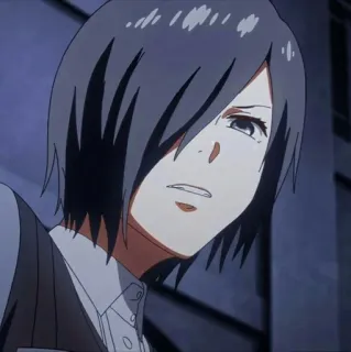 🐰 7c91e536 Touka Kirishima Tokyo Ghoul Аниме, Манга, Персонаж, Портрет telegram sticker