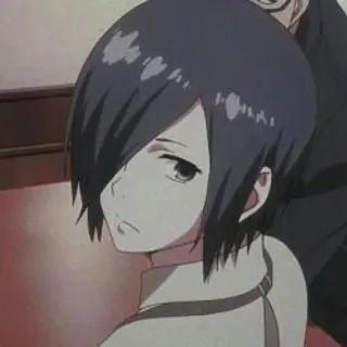 🐰 8701df64 Touka Kirishima Tokyo Ghoul Аниме, Манга, Тоука Киришима, Токийский Гуль telegram sticker