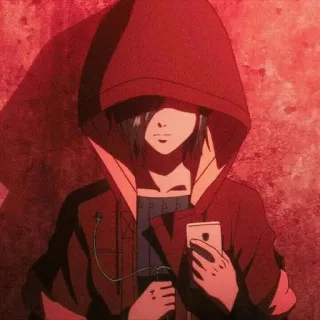 🐰 93806b1d Аниме, Толстовка, Телефон, Персонаж, Искусство telegram sticker